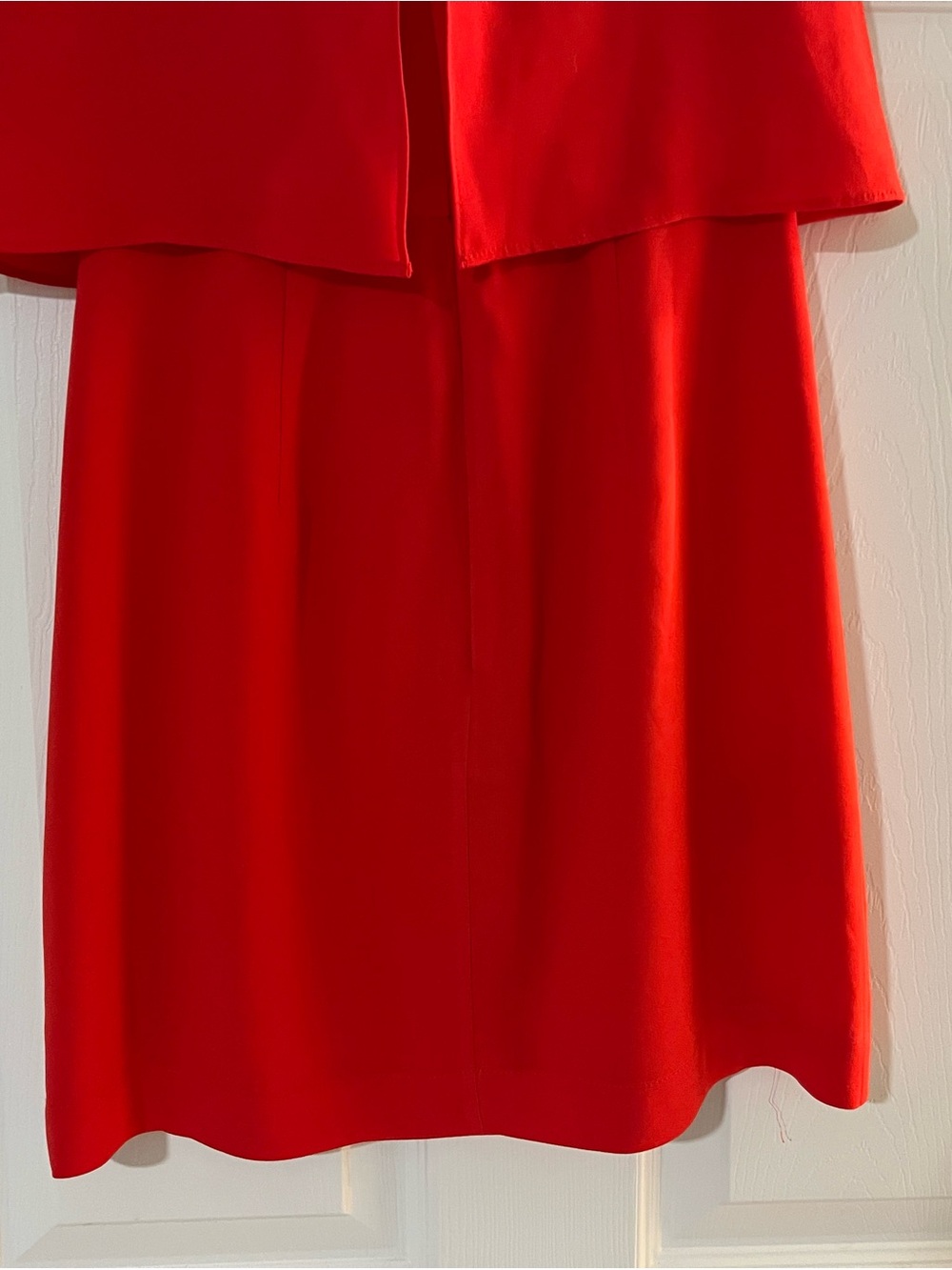 BCBGMaxAzria Red Ruffle Strap Mini Dress - Picture 6 of 7